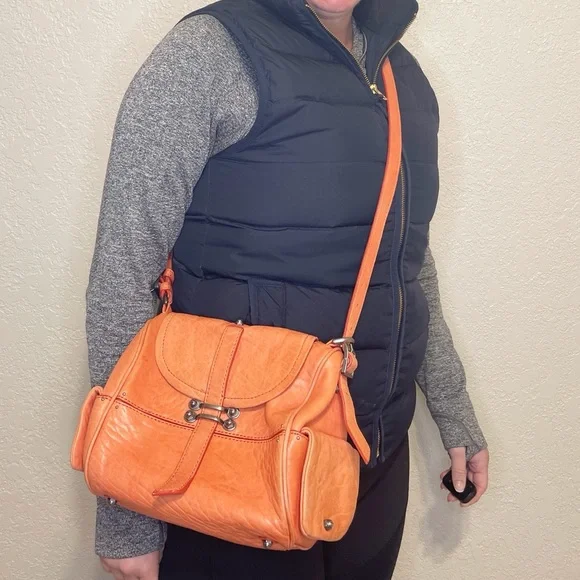 Anthropologie Coral Crossbody Bag - Picture 1 of 13